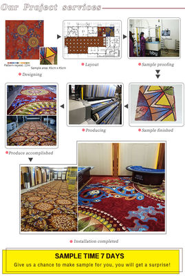 Indoor Flooring Luxury 5 Star Hotel Lobby Carpet Wall To Wall Print Moquette Carpets