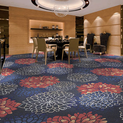 Abstract Printed Pattern Custom Model Hotel Room Hallway Anti-Slip Machine Made Carpet