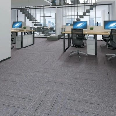 Anti-slip PVC Backing Abstract Pattern Office Carpet Tiles 50x50 for Conference Room