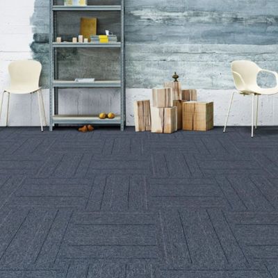 Anti-slip PVC Backing Abstract Pattern Office Carpet Tiles 50x50 for Conference Room
