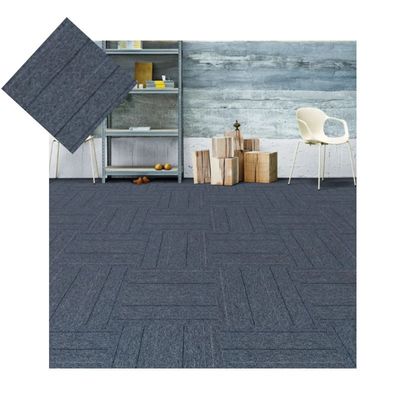Anti-slip PVC Backing Abstract Pattern Office Carpet Tiles 50x50 for Conference Room