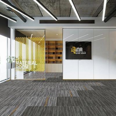 2024 50x50 Square PVC and Asphalt Back Commercial PP Nylon Office Floor Carpet Tiles