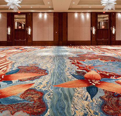 Machine-Made Luxury Pattern Carpet for Fireproof Banquet Hall Flooring in Hotels