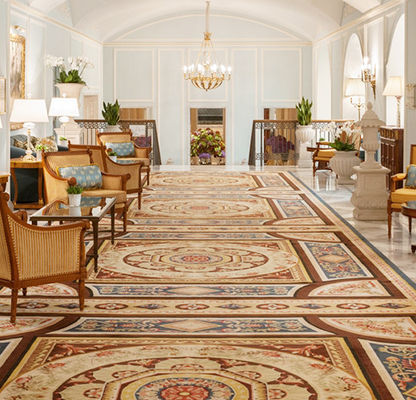 Machine-Made Luxury Pattern Carpet for Fireproof Banquet Hall Flooring in Hotels