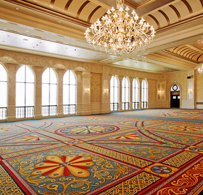 Machine-Made Luxury Pattern Carpet for Fireproof Banquet Hall Flooring in Hotels