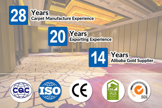 Machine-Made Luxury Pattern Carpet for Fireproof Banquet Hall Flooring in Hotels