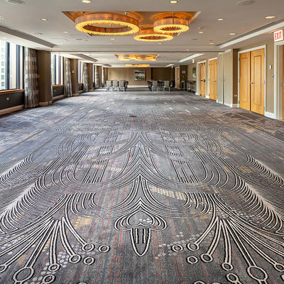Design Abstract Pattern Fireproof Wool PP Material Hotel Carpet for Modern Living Room