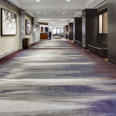 Design Abstract Pattern Fireproof Wool PP Material Hotel Carpet for Modern Living Room