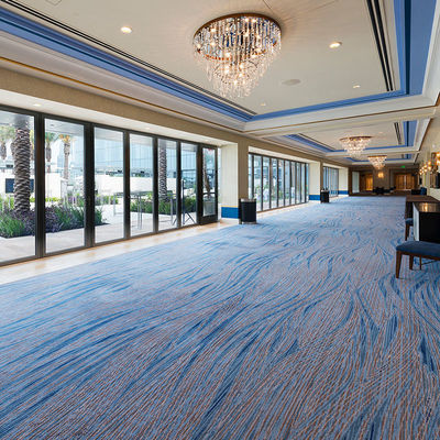 Design Abstract Pattern Fireproof Wool PP Material Hotel Carpet for Modern Living Room