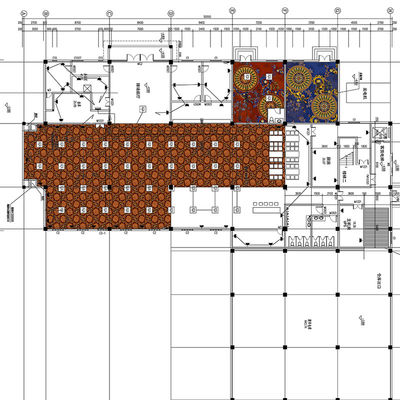Custom Luxury Wool Nylon Axminster Casino Carpet Machine Made Loop Pile Washable Office