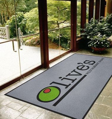 Home Decoration Rectangle Custom Carpet Printed Logo Doormats for Indoor Outdoor Entrance