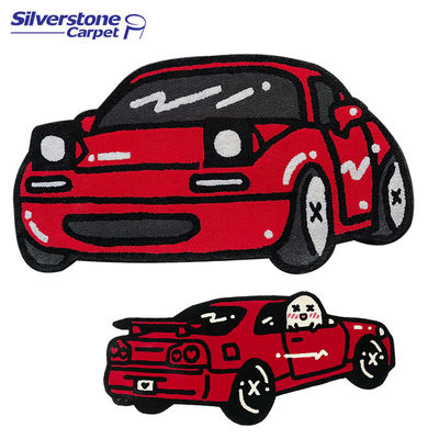 Custom Rectangle Acrylic Rug Carpet in Anime Style for Handmade Anti-Slip Floor Mats