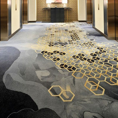 Medium Pile Nylon Hotel Carpet for Custom Design Corridors and Wall to Wall Flooring