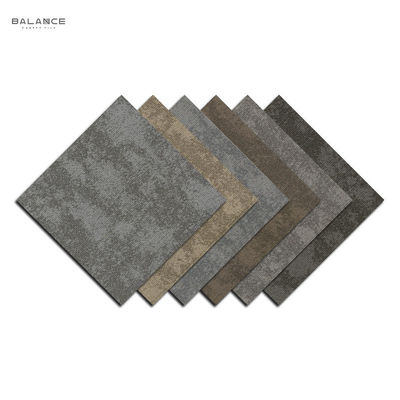 Cut Pile Mulit Level Loop Pile Construction Modern Design Thick Carpet Tile For Office