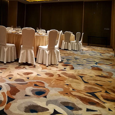 Banquet Hall Flooring Carpet in Modern Grey Wool and Nylon for Hotel Room Corridors