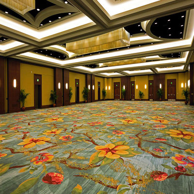 Customized Hotel Carpet Wall to Wall Broadloom Design for Fireproof Corridor Flooring