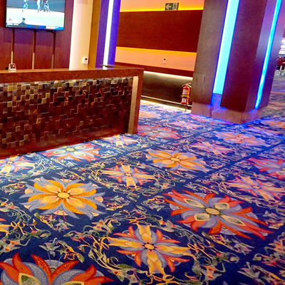 Commercial Room Luxury Wool Floor Carpet for Hotels Movie Theater Design Custom Pattern