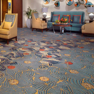 Commercial Room Luxury Wool Floor Carpet for Hotels Movie Theater Design Custom Pattern