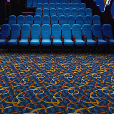 Commercial Room Luxury Wool Floor Carpet for Hotels Movie Theater Design Custom Pattern