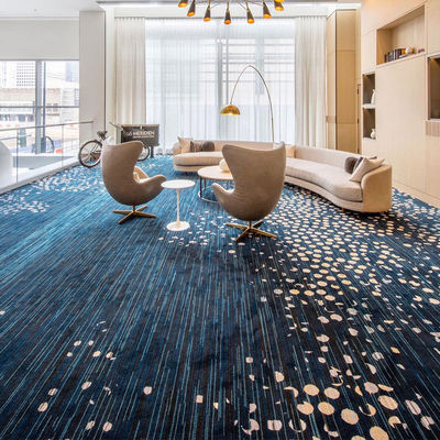 Commercial Room Luxury Wool Floor Carpet for Hotels Movie Theater Design Custom Pattern