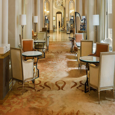 Customized Printed Carpet for Hotel Decoration Floral Design Nylon Material