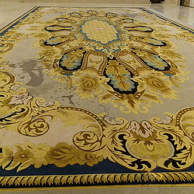 Customized Printed Carpet for Hotel Decoration Floral Design Nylon Material