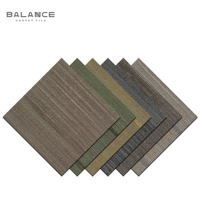 Removable Commercial Carpet Tiles in Square Shape for Office Floor and High Durability