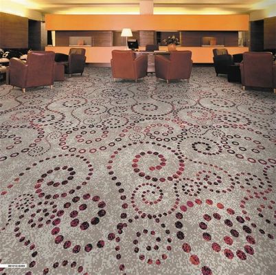 7-15mm Pile Height Axminster Carpet Roll for 5 Star Hotel Ballroom 80%wool 20% Nylon