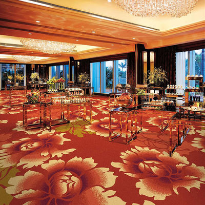 7-15mm Pile Height Axminster Carpet Roll for 5 Star Hotel Ballroom 80%wool 20% Nylon