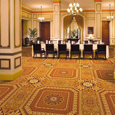 7-15mm Pile Height Axminster Carpet Roll for 5 Star Hotel Ballroom 80%wool 20% Nylon