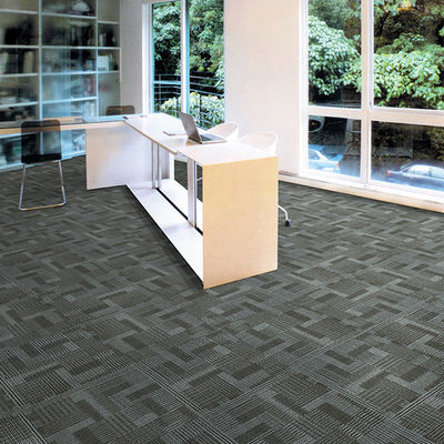 Commercial Office Flooring 50*50cm Carpets with Pvc Backing and 528g/sqm Pile Weight