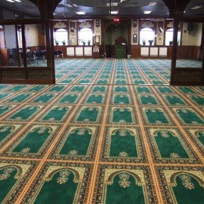 Custom Church Wall to Wall Axminster Carpet Roll for Muslim Hotel Room Backing PP Back
