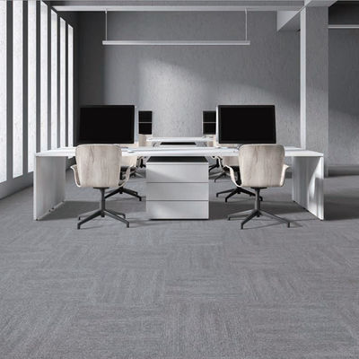 Commercial Office Hotel Flooring Washable Modern Geometric Nylon PE Backed Carpet Tiles