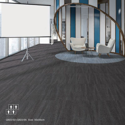 Commercial Office Hotel Flooring Washable Modern Geometric Nylon PE Backed Carpet Tiles