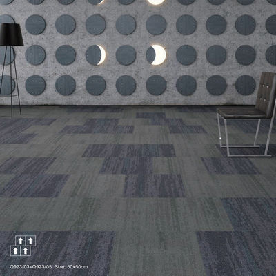 Mulit Level Loop Pile Commercial Carpet Tiles with Modern Design and Waterproof Backing