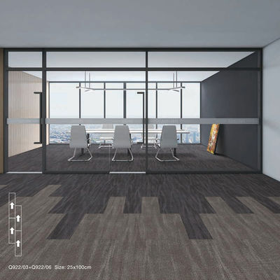 Mulit Level Loop Pile Commercial Carpet Tiles with Modern Design and Waterproof Backing