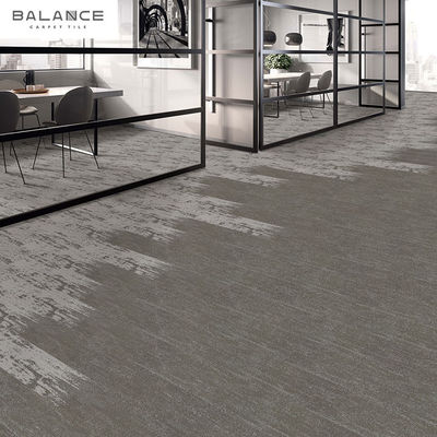 Custom Size Rectangle Tufted Pvc Backed Nylon Carpet Tiles for Office and Gym Floors