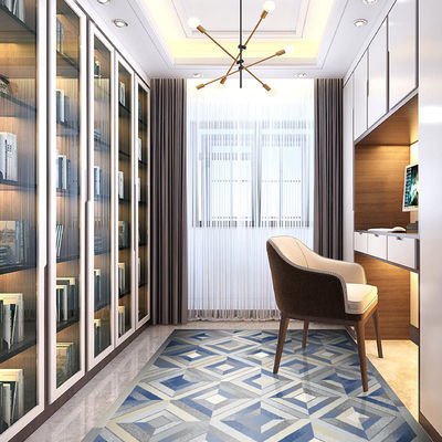 10mm Pile Height Zealand Wool Carpets Abstract Pattern Handtufted for Home Hotel Kitchen