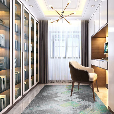 10mm Pile Height Zealand Wool Carpets Abstract Pattern Handtufted for Home Hotel Kitchen