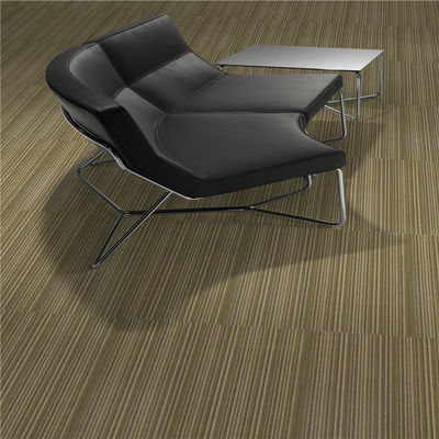 50x50cm PP Loop Pile Carpet Tile for Office Hotel Home Bedroom Floors in Stripe Pattern