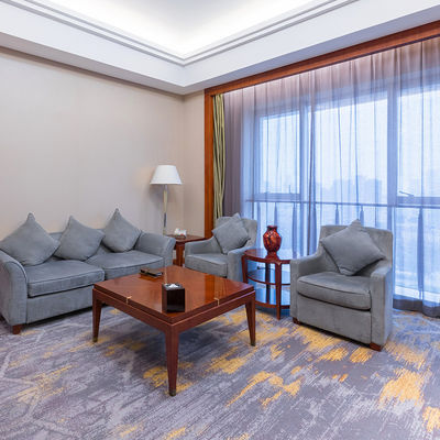 80% Wool and 20% Nylon Modern Fireproof Printed Wall-to-Wall Carpet for Hotel Room