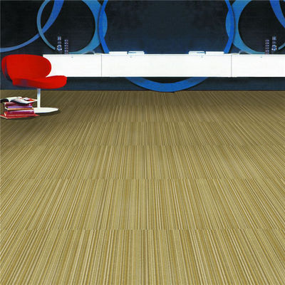 50x50cm PP Loop Pile Carpet Tile for Office Hotel Home Bedroom Floors in Stripe Pattern