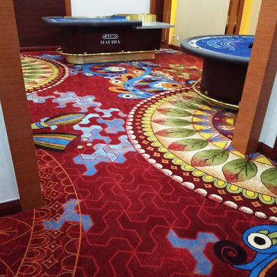 Customized Color Designed 100% Nylon Printed Carpet for Axminster Casino Flooring
