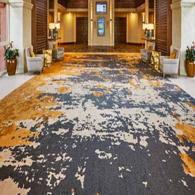 Custom Logo Name Grade PP Hotel Room Carpet Tiles for Hotel Wall-to-Wall Carpets