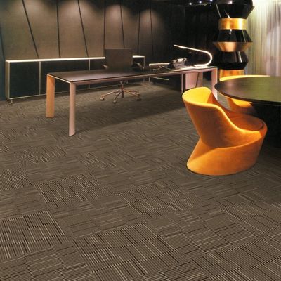 Washable 50x50cm PP Conference Room Commercial Carpet Tile with Pile Weight 520g/sqm