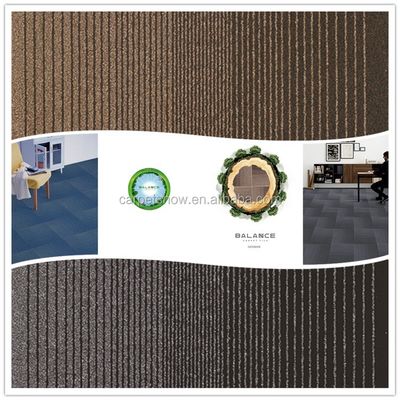 6 Colors Machine Tufted Loop Pile Nylon Soundproof Carpet Tile with Abstract Pattern