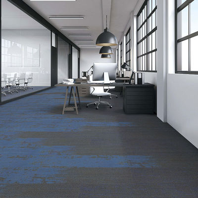 Square PVC Backing Soundproof Office Commercial Carpet Tiles 25x100cm for Camping