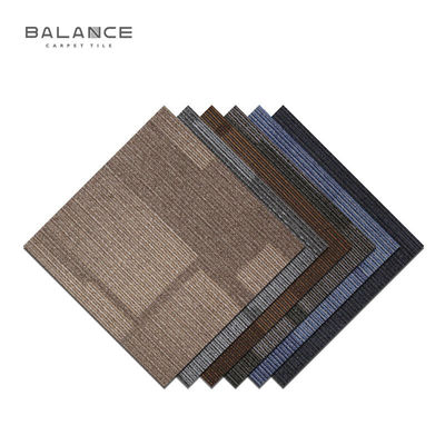 Commercial Room Cushioned Modular Carpet Tiles with PVC Backing and Waterproof Material