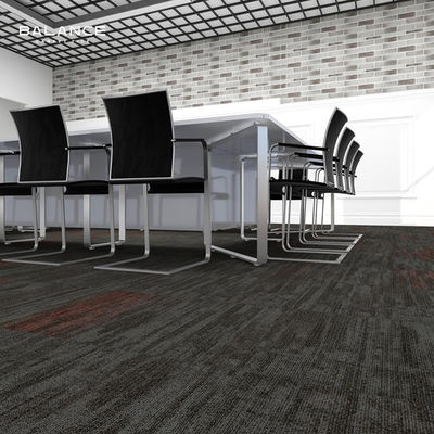 Custom Plain Loop Pile PVC Modular Carpet for Modern Patterns in Commercial Spaces