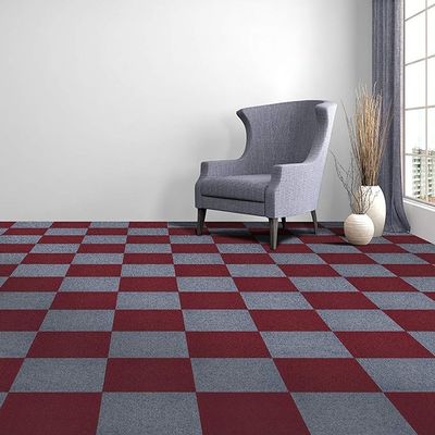 Conveniently Self Adhesive Gray Stick Carpet Tiles Durable and Long Lasting